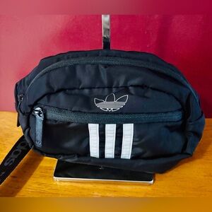 Adidas Originals National Fanny TREFOIL Waist Pack TRAVEL Crossbody Black BELT